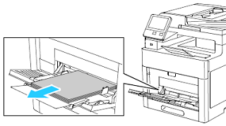 Clear the Paper Jam From the Bypass Tray