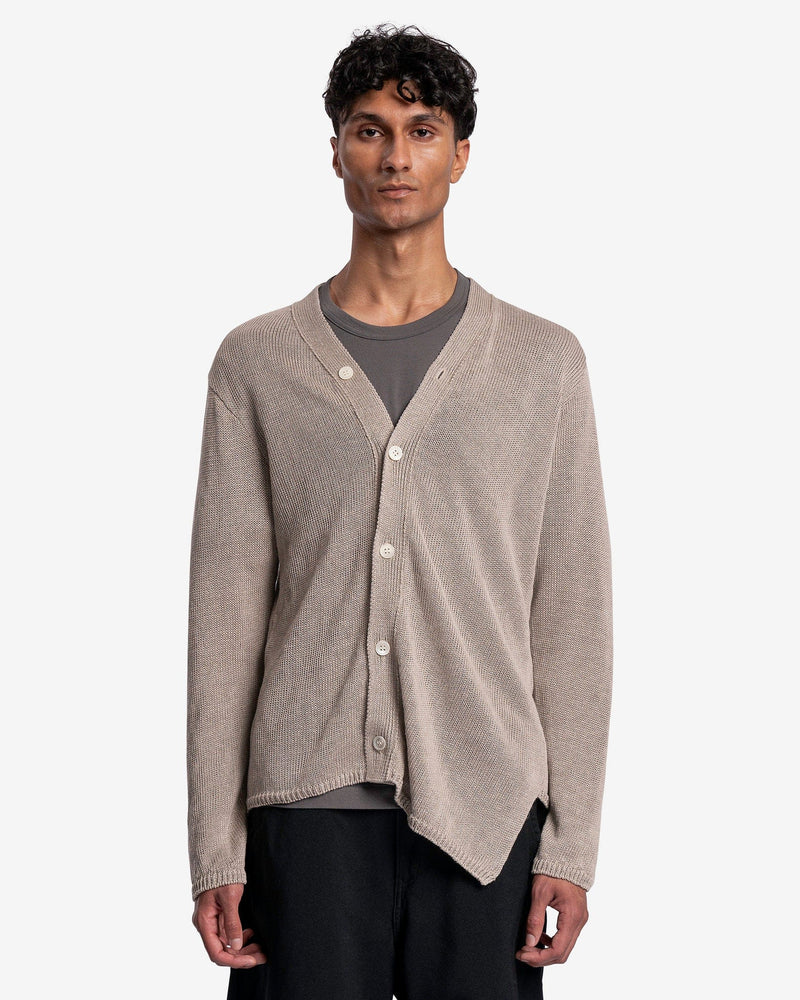 Asymmetrical Linen Cardigan in Beige – SVRN