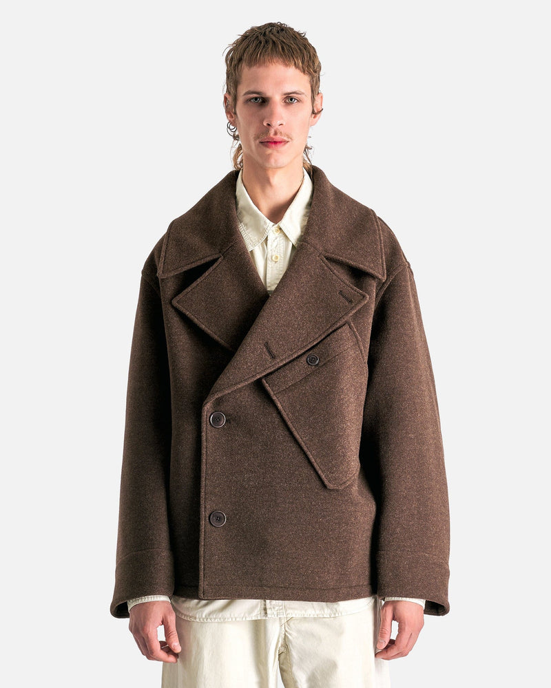 Dispatch Peacoat in Brown Chine – SVRN