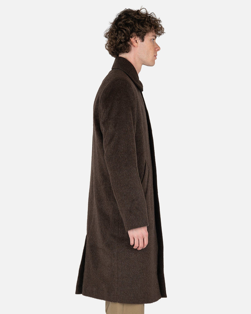 Esco Coat in Brown Mohair – SVRN
