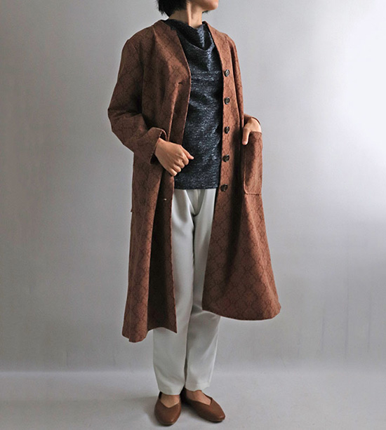 実物大型紙【No.657】切り込み衿コート(SML・2L) [M便 1/3]の通販