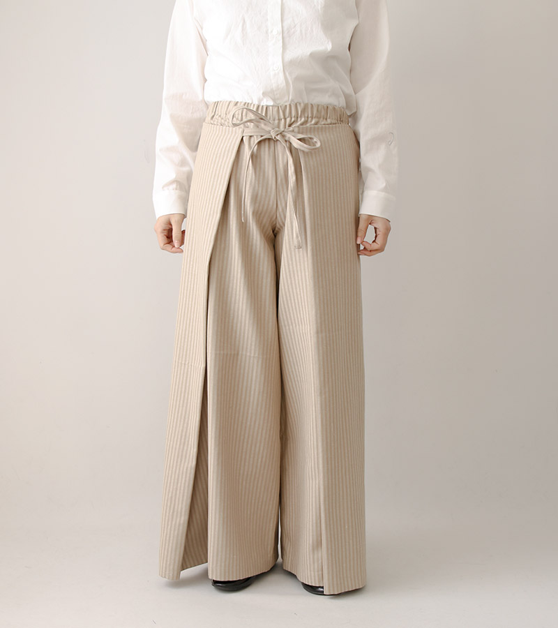 寸法図【NO.422】オーバーラップクロスのリラックスパンツ [M便 0/1]の