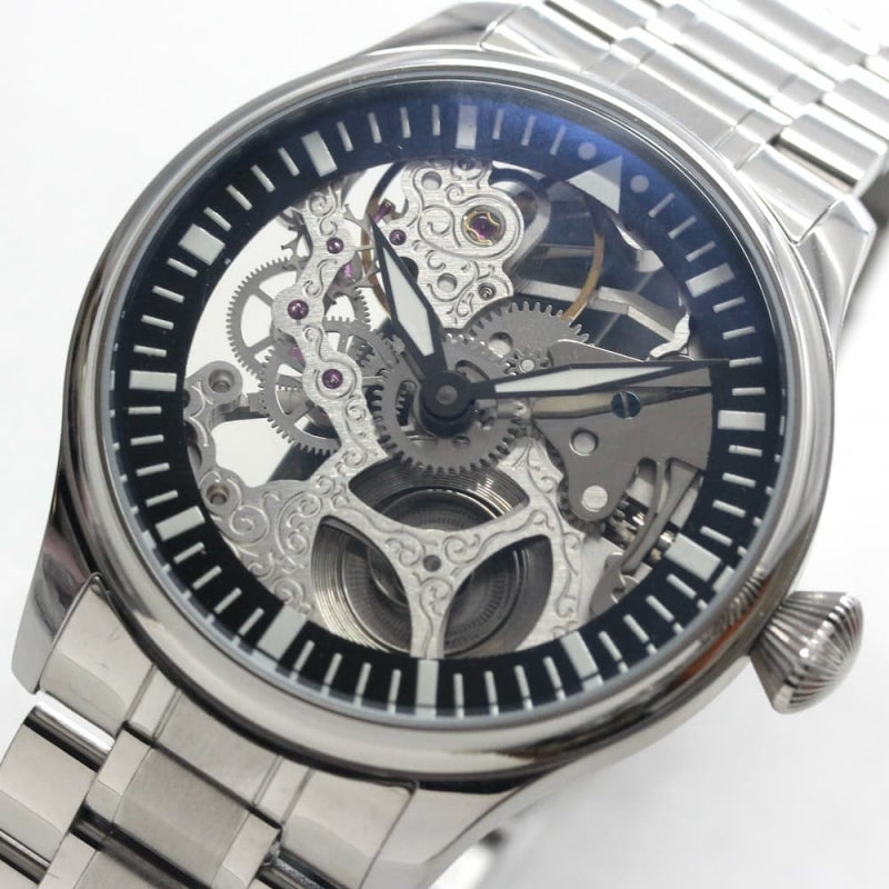 正美堂創業50周年記念ウォッチ/オリジナル腕時計/スケルトン/スイス製