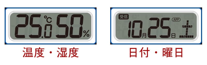 SEIKO セイコー ネクスタイム(液晶表示付) 電波掛け時計 ZS252B – 正美