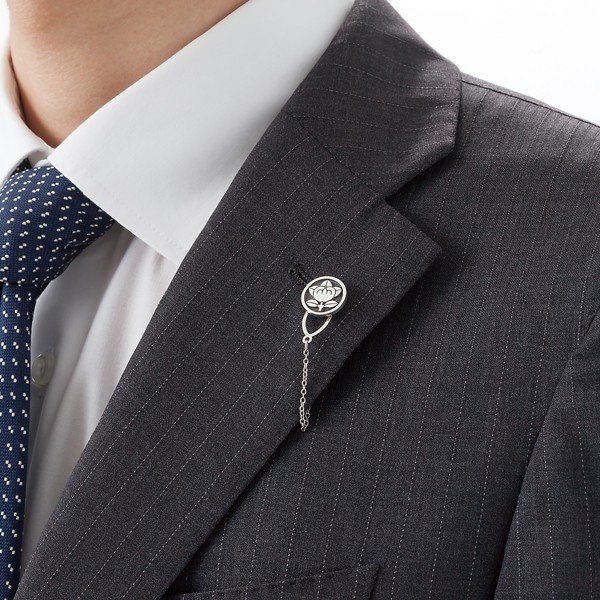 送料無料オーダーメイドシルバー925家紋レリーフエンブレムバッジ(21