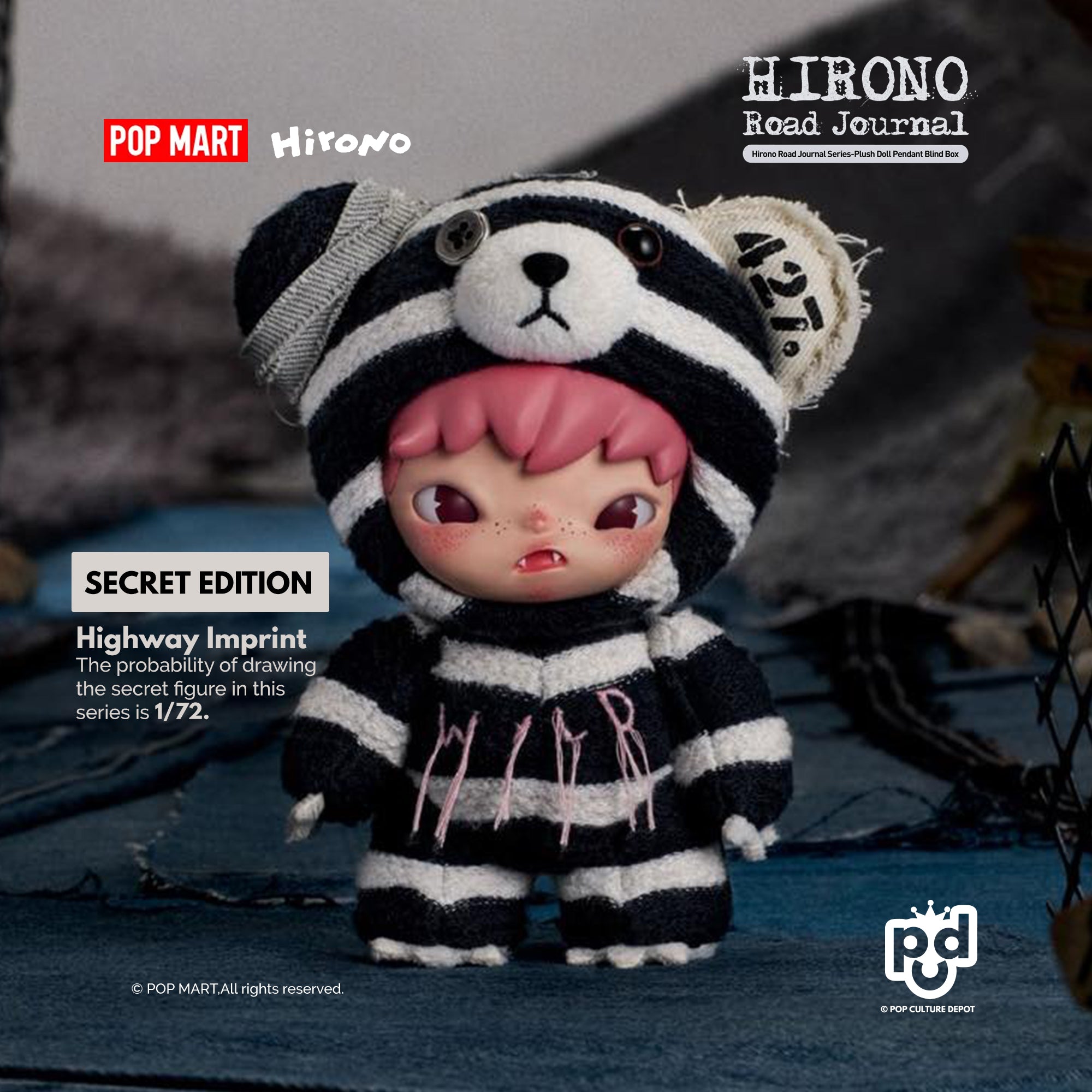Hirono Road Journal Series – Plush Doll Pendant Blind Box – POP