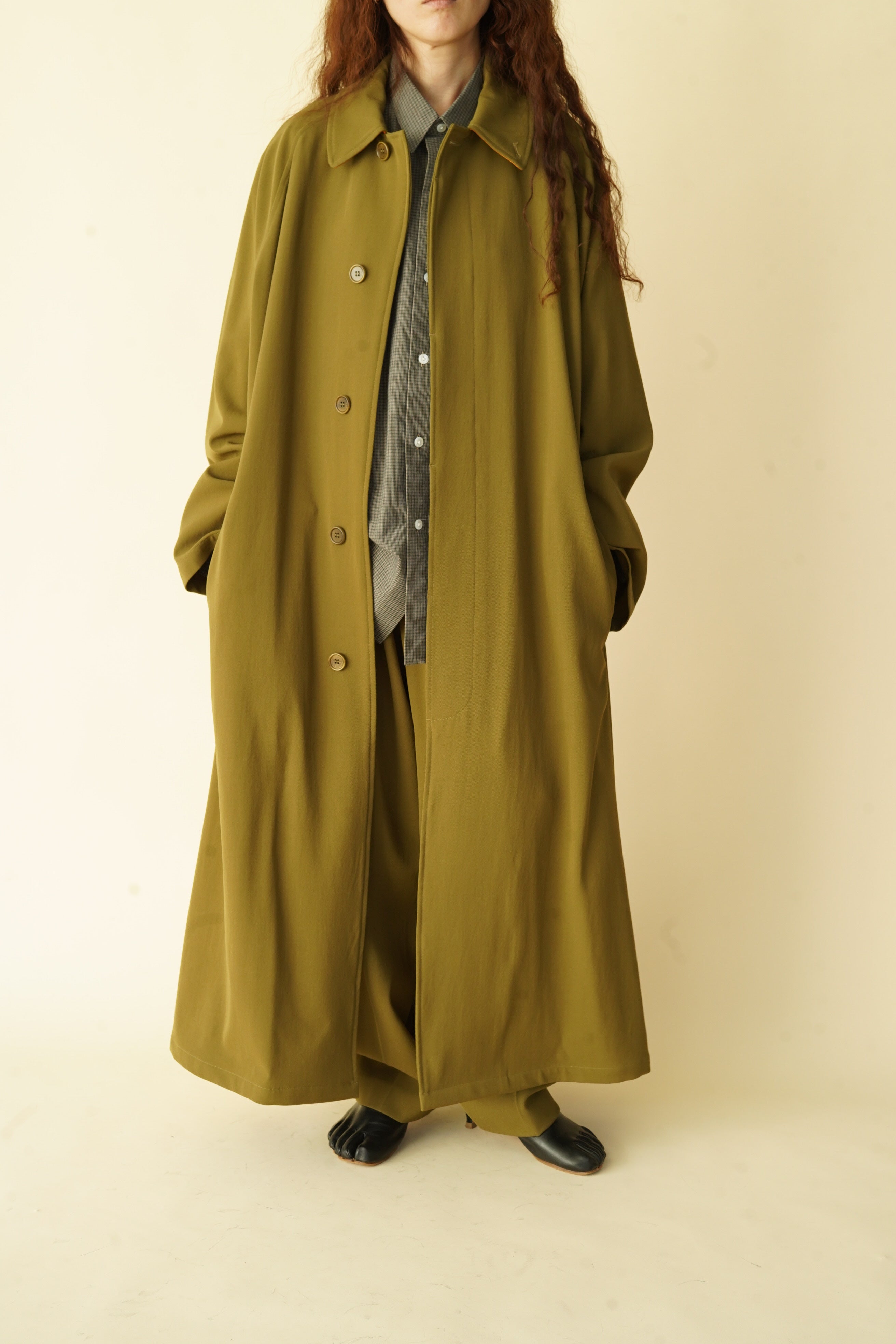 CRISTASEYA OVERSIZED TRENCH WITH LEATHER PATCH – PORT