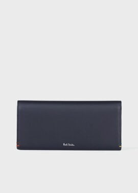 マーケトリー ブライトストライプ ラビット 長財布（ブラック