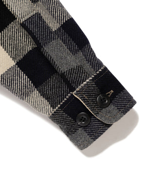 Human Made Wool Check Shirt Jacket, Black – Pancho And Lefty