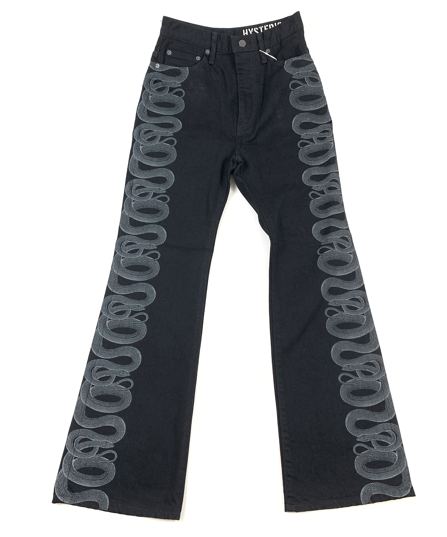 HYSTERIC GLAMOUR SNAKE LOOP デニムフレアパンツ
