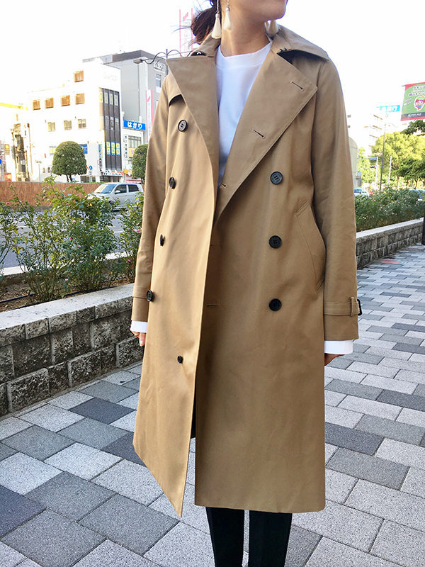 ずっと欲しかったHYKE(ハイク)のトレンチコート。似合うサイズを身長