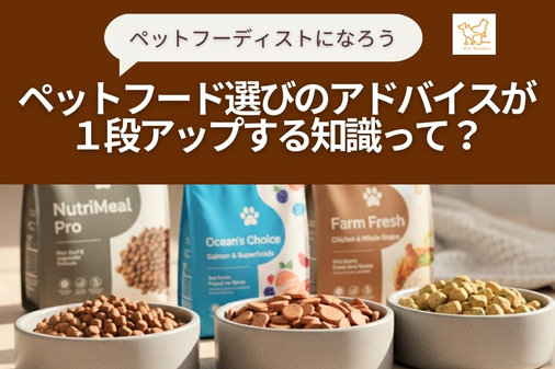 ペットフーディスト養成講座｜仕事に活きる犬猫の食事の専門家資格