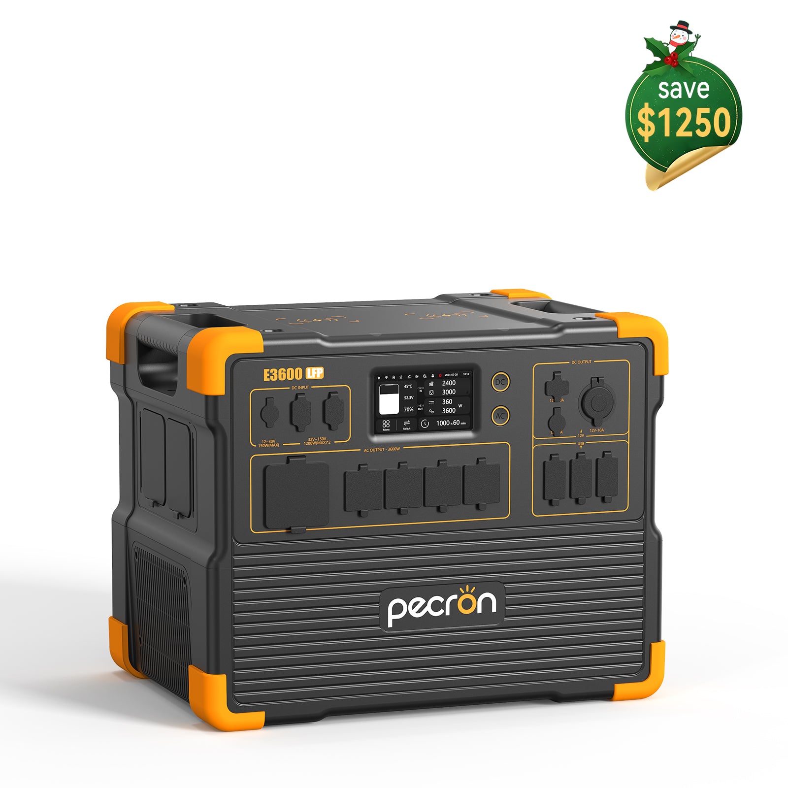 PECRON PV200 200W Portable Solar Panel Waterproof IP67