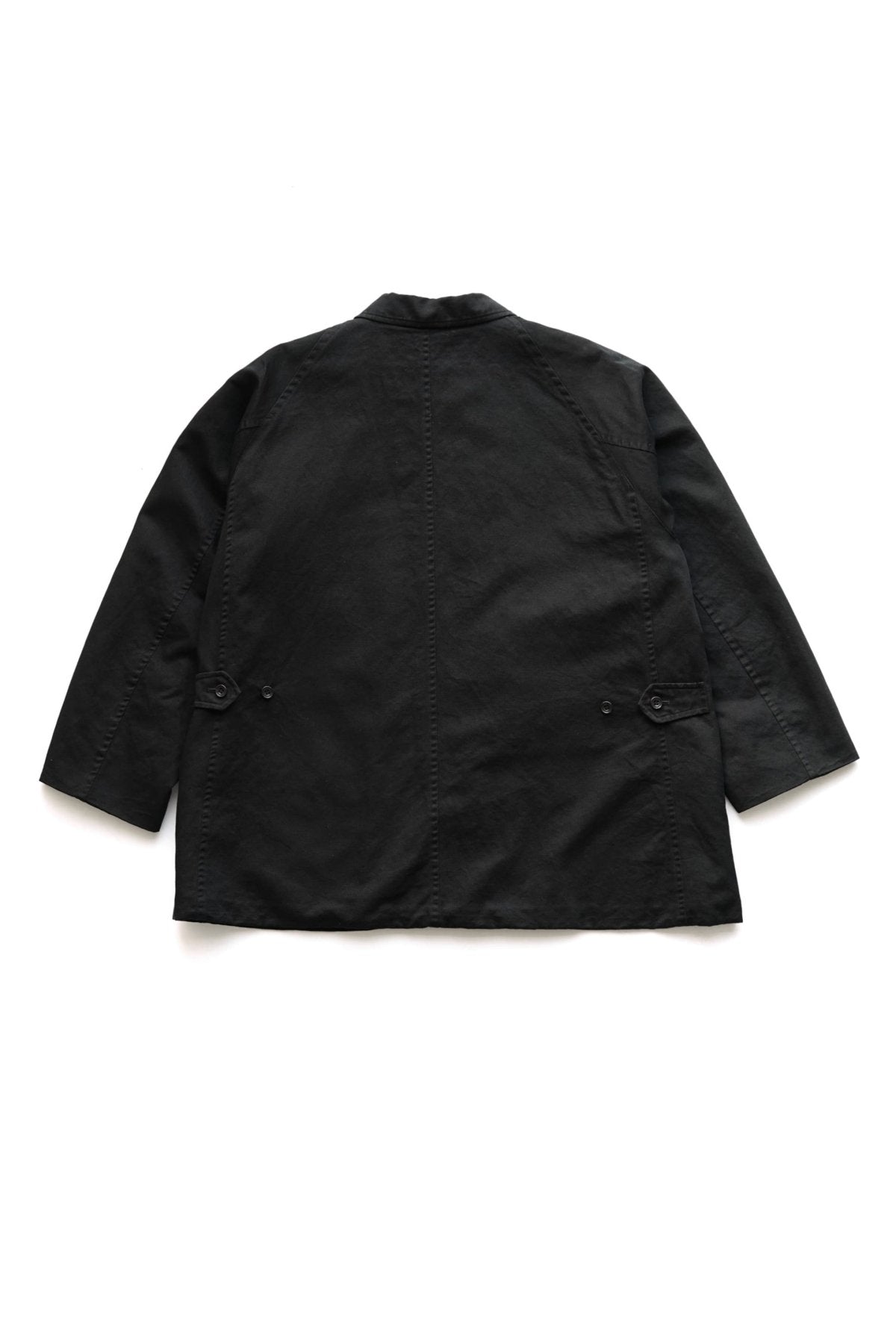 OLD JOE - FLY FRONT DUSTER JACKET - BLACK – PHAETON