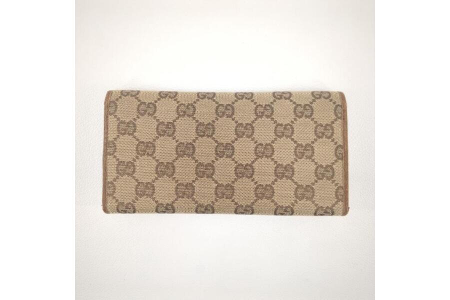 グッチ GUCCI 長財布 GG柄 112520・2149 GGキャンバス×バンブー