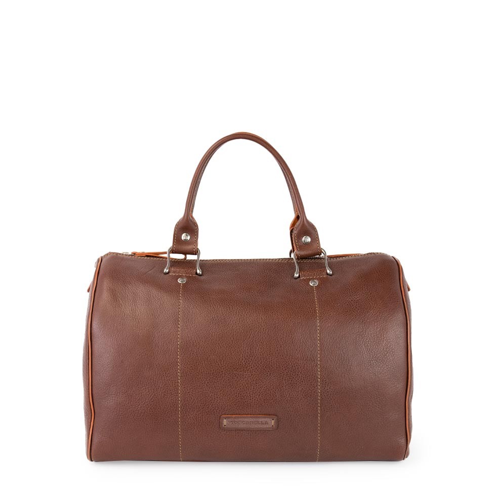 ミニボストンバッグ ダークブラウン