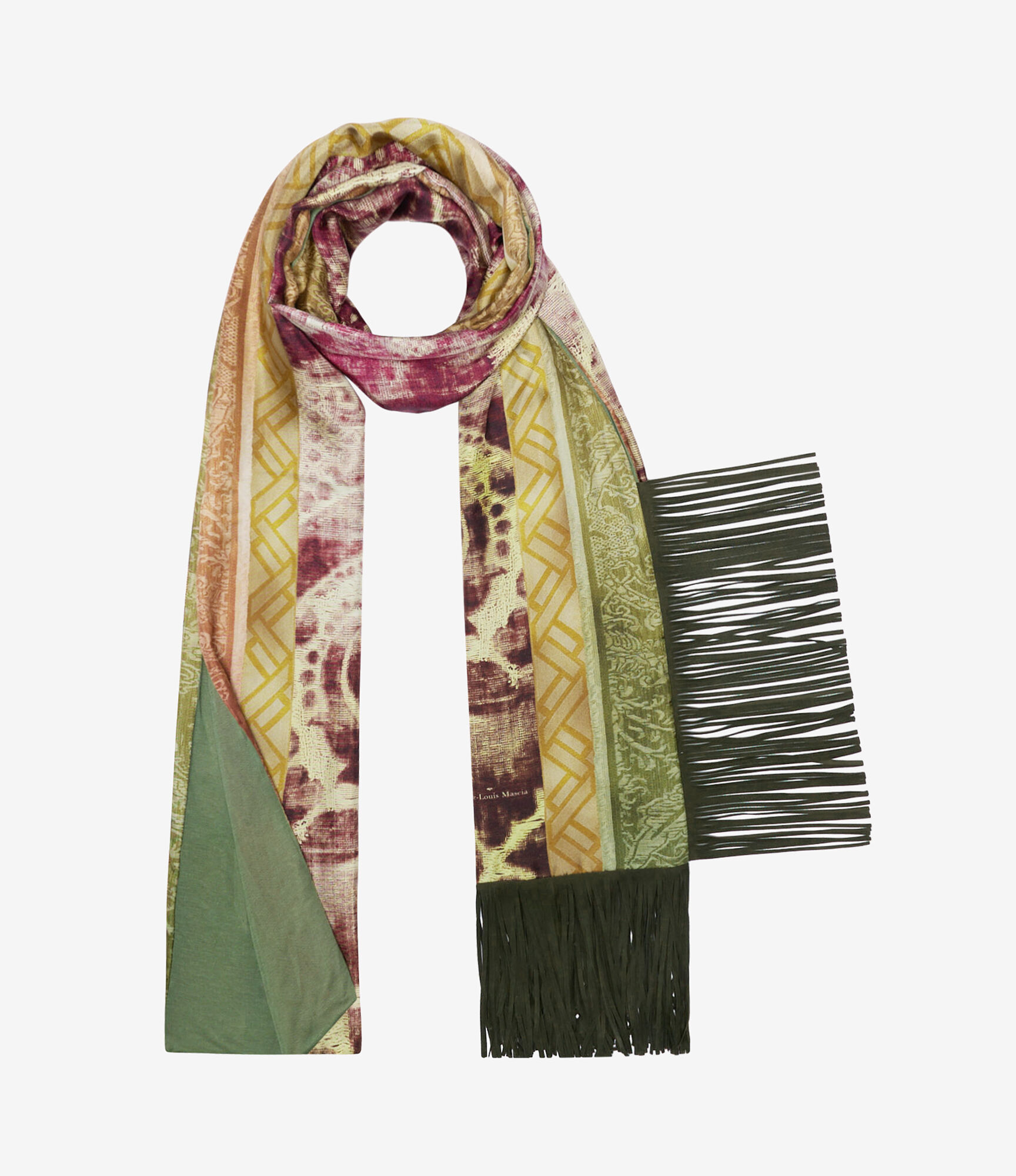 ALOEWON Scarf Silk 65x190 in Multicolor | Pierre-Louis Mascia®
