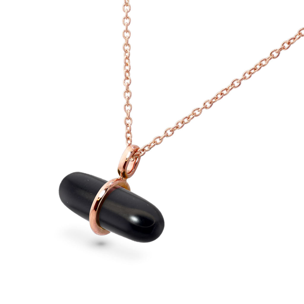 AURUM BLACK ONYX NECKLACE – PILLGEM