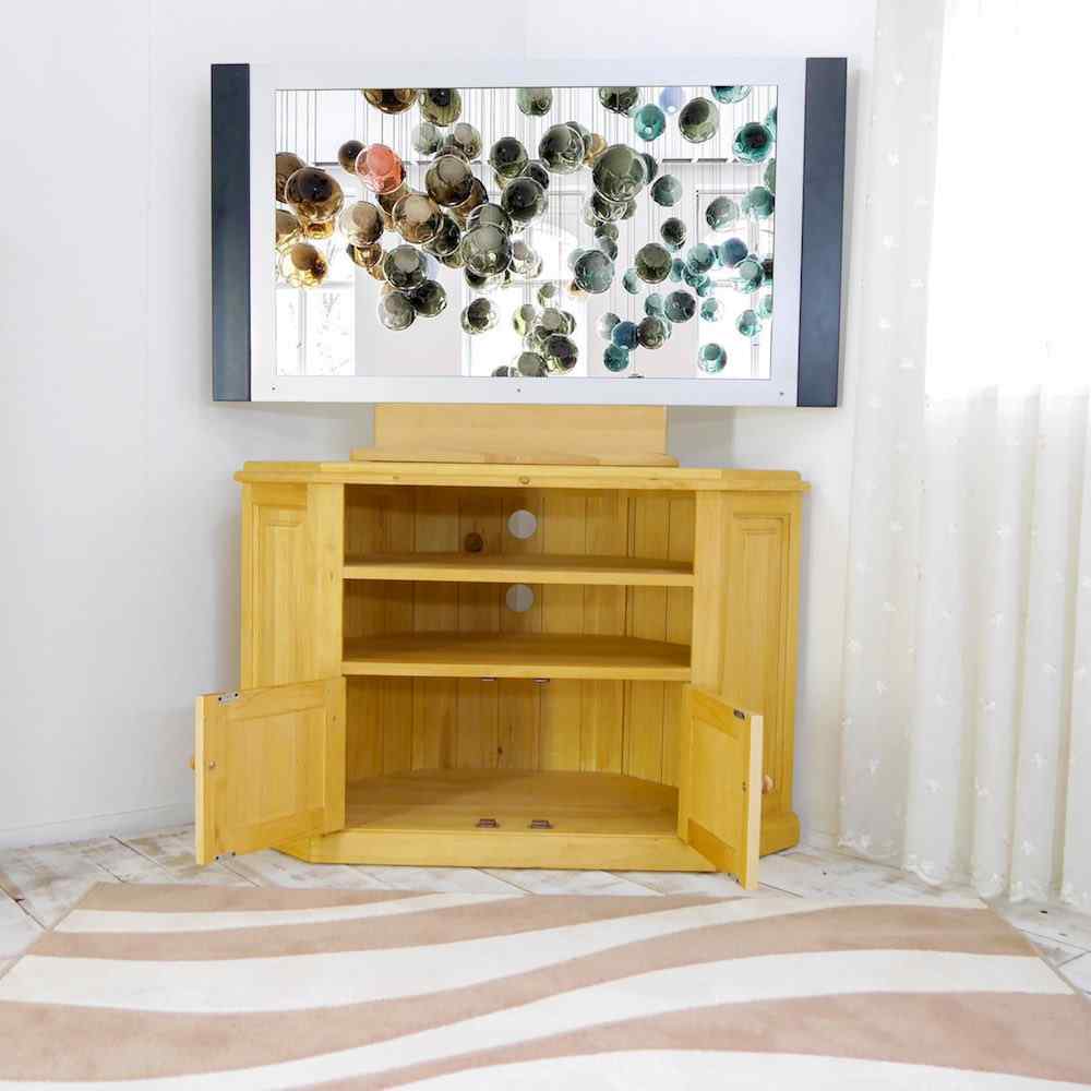 コーナーテレビボード｜コーナー収納台｜45インチ対応｜パインファクトリー