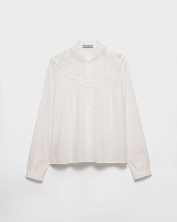 White Satin Shirt | PRADA