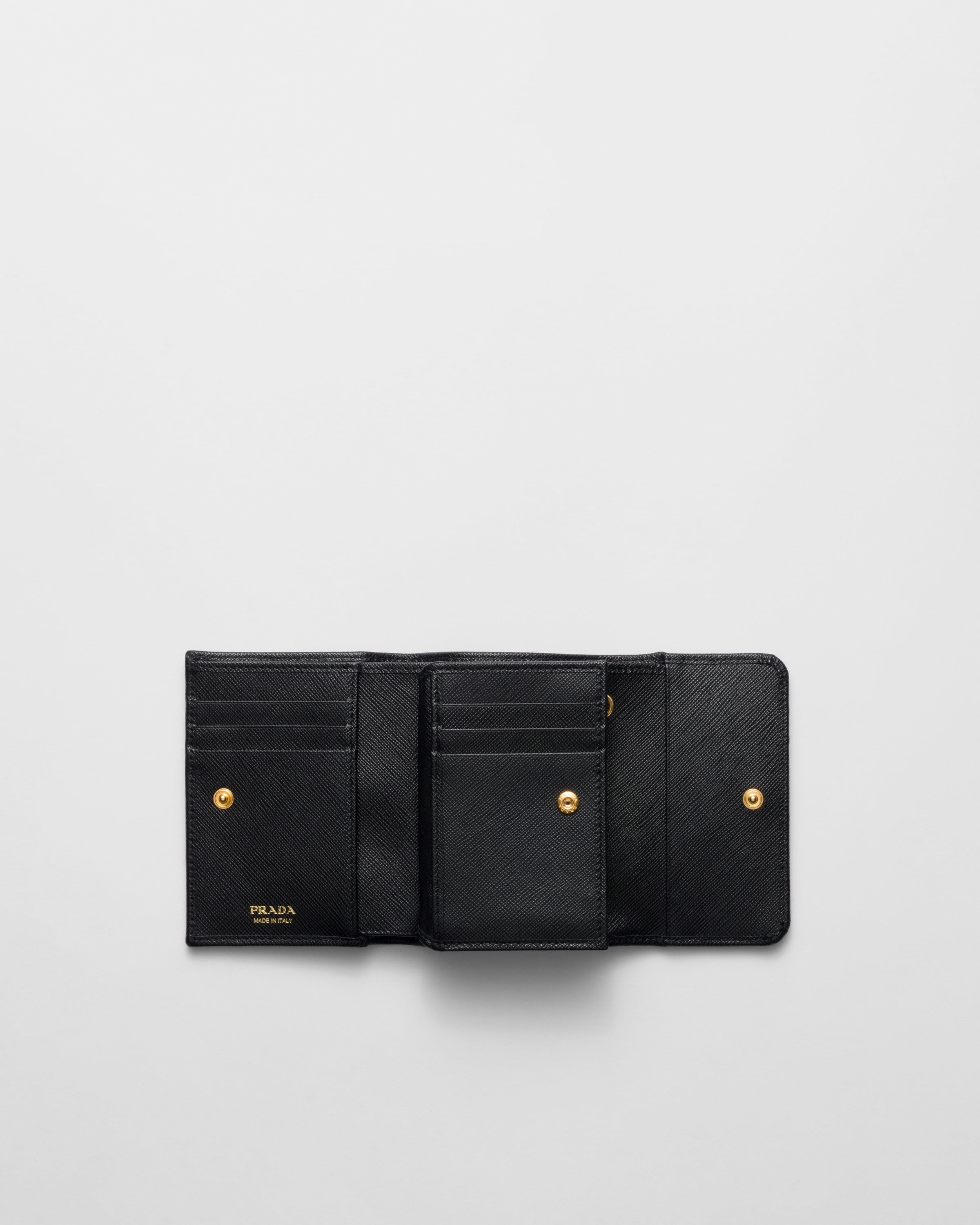 ブラック サフィアーノレザー 財布 | PRADA