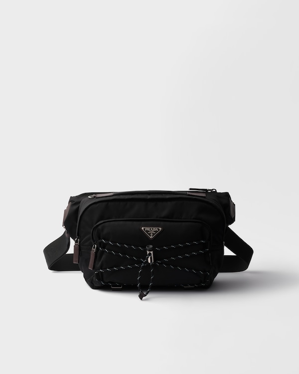 Black Prada Speedrock Re-nylon And Leather Shoulder Bag | PRADA