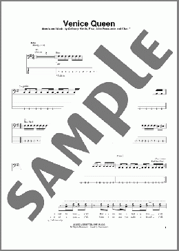 楽譜一覧】Red Hot Chili Peppers - ヤマハ「ぷりんと楽譜」