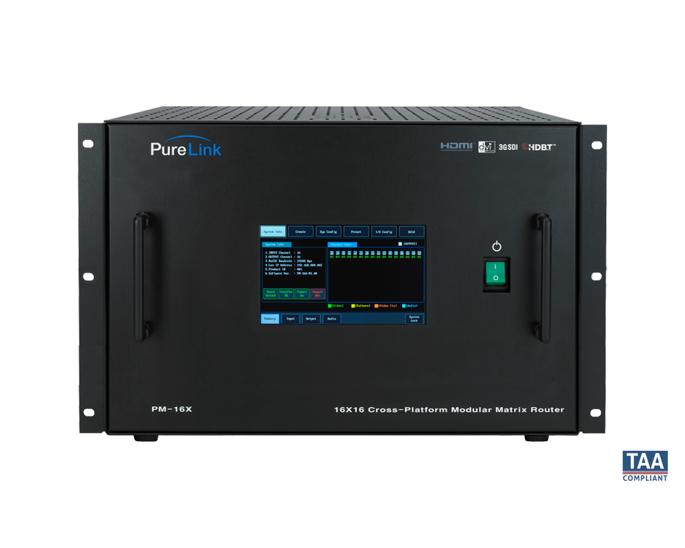 16x16 PureMedia™ Matrix Switcher - PureLink AV