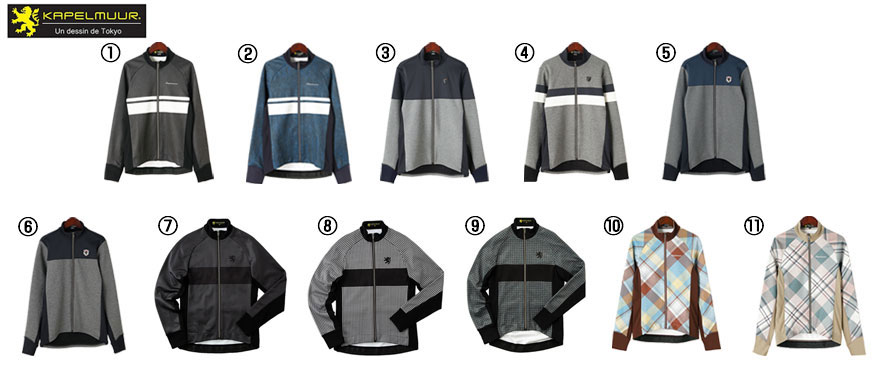 KAPELMUUR（カペルミュール）サーモジャケット ボーダー ブラック