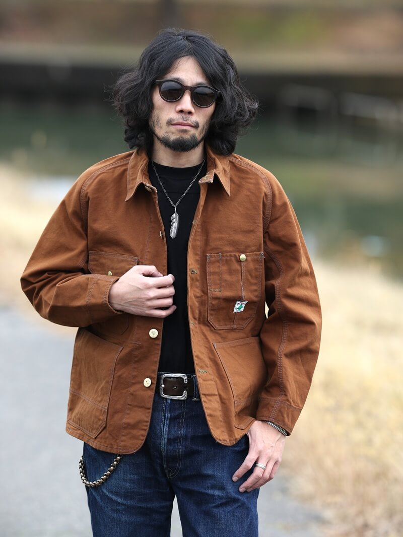 TCB jeans TCBジーンズ Cat Head Jacket Brown Canvas キャットヘッド