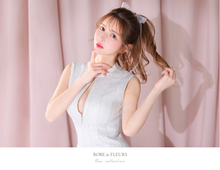 XSサイズあり】ノースリーブバストジッパースパンコールミニキャバ