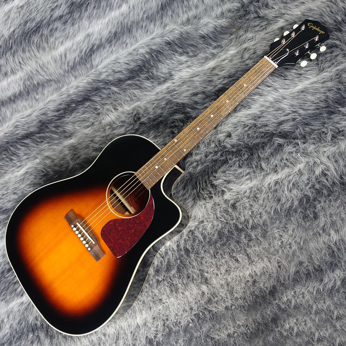 エピフォン J-45 EC エレクトリックアコースティックギター Epiphone J-45 EC Studio Vintage Sunburst <エピフォン>｜平野楽器