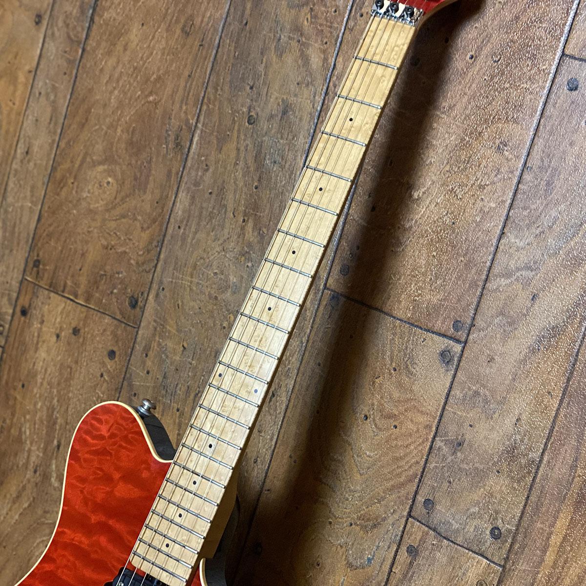 ギター Music Man Axis Ex Trans Red Musicman Axis EX 1997 Translucent Red Guitar For Sale Rickguitars