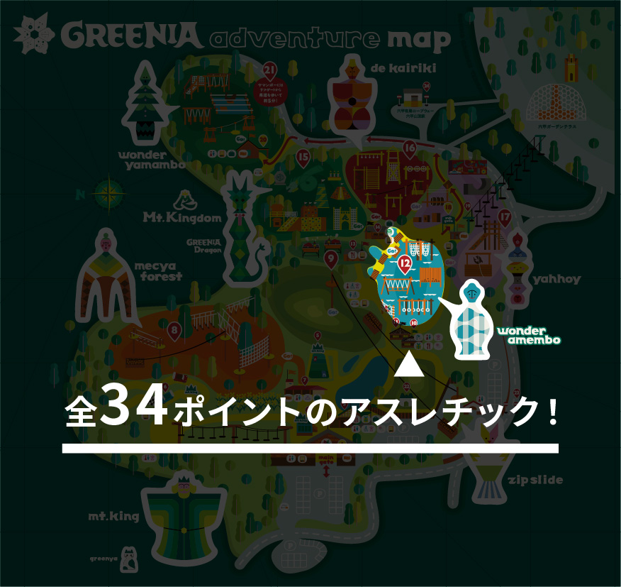 かくかくシカク 四角い木枠 | 水上アスレチック |【日本最大級】六甲山