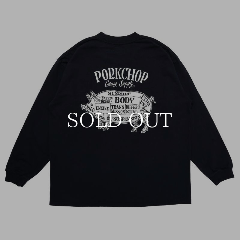 PORKCHOP GARAGE SUPPLY PORK BACK L/S TEE (BLACK) P0255 公式通販