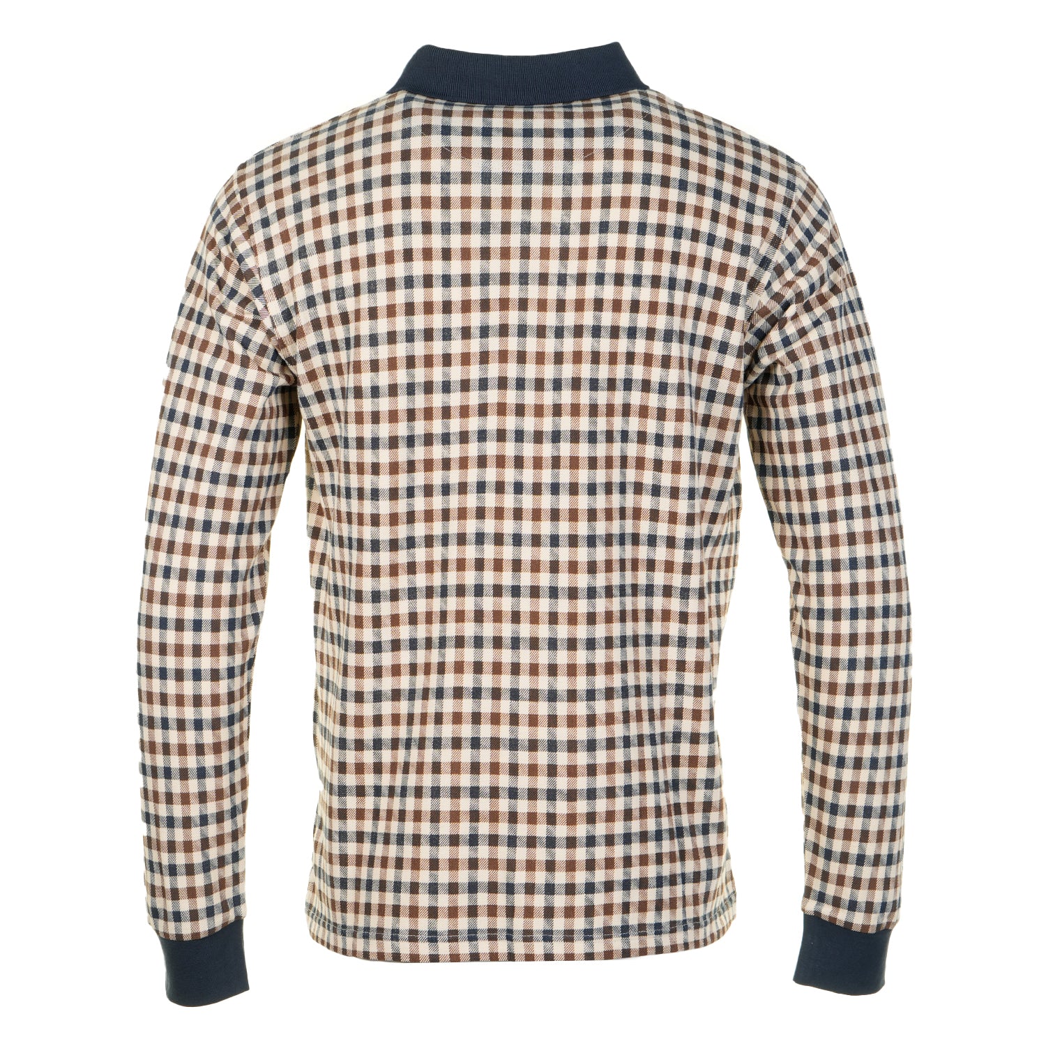 Aquascutum Active Club Check Long Sleeve Polo Shirt – Ragazzi Clothing