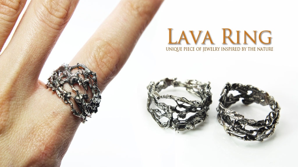 Silver Lava Ring｜溶岩にインスパイアされたユニークシルバーリング