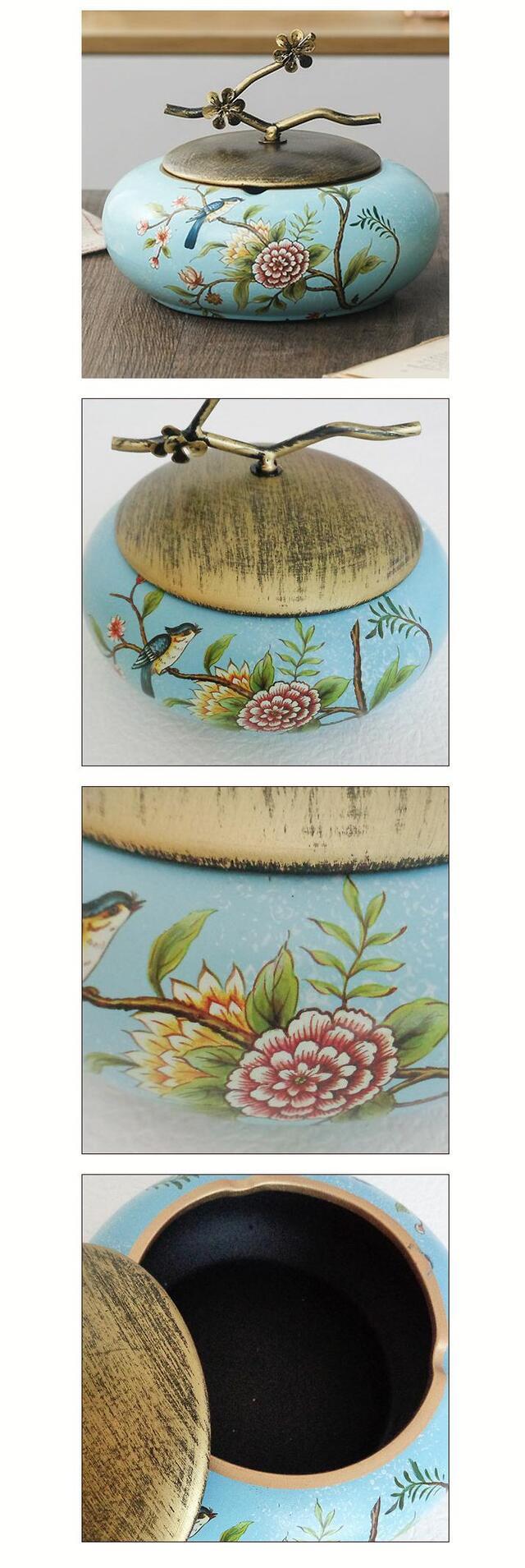 楽天市場】陶器 置物 小物入れ オブジェ アクセサリーケース 小枝付き