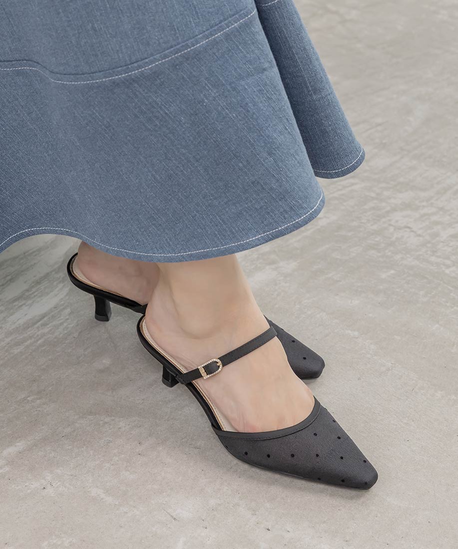 ビジューバックルシアーミュールパンプスRANDA公式サイト