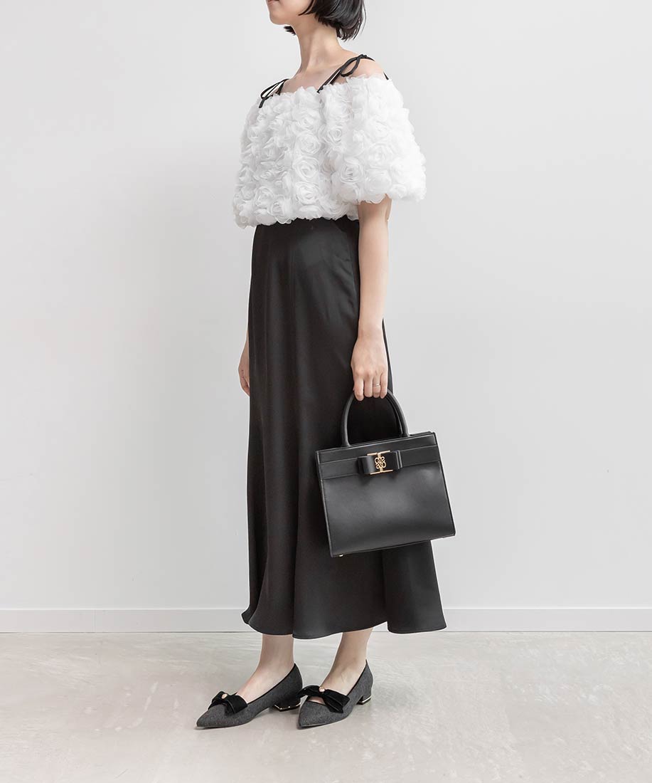 SALE】ベロアリボンクラシカルフラットパンプスRANDA公式サイト