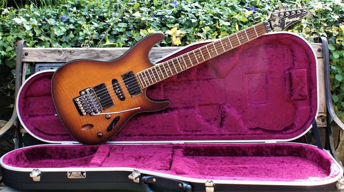 Beautiful Ibanez S670FM 2007 Antique Burst Flat w/Hiscox Flight