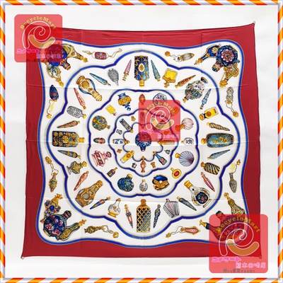 HERMES (エルメス) カレ90 スカーフ Qu'importe le flacon 香水瓶