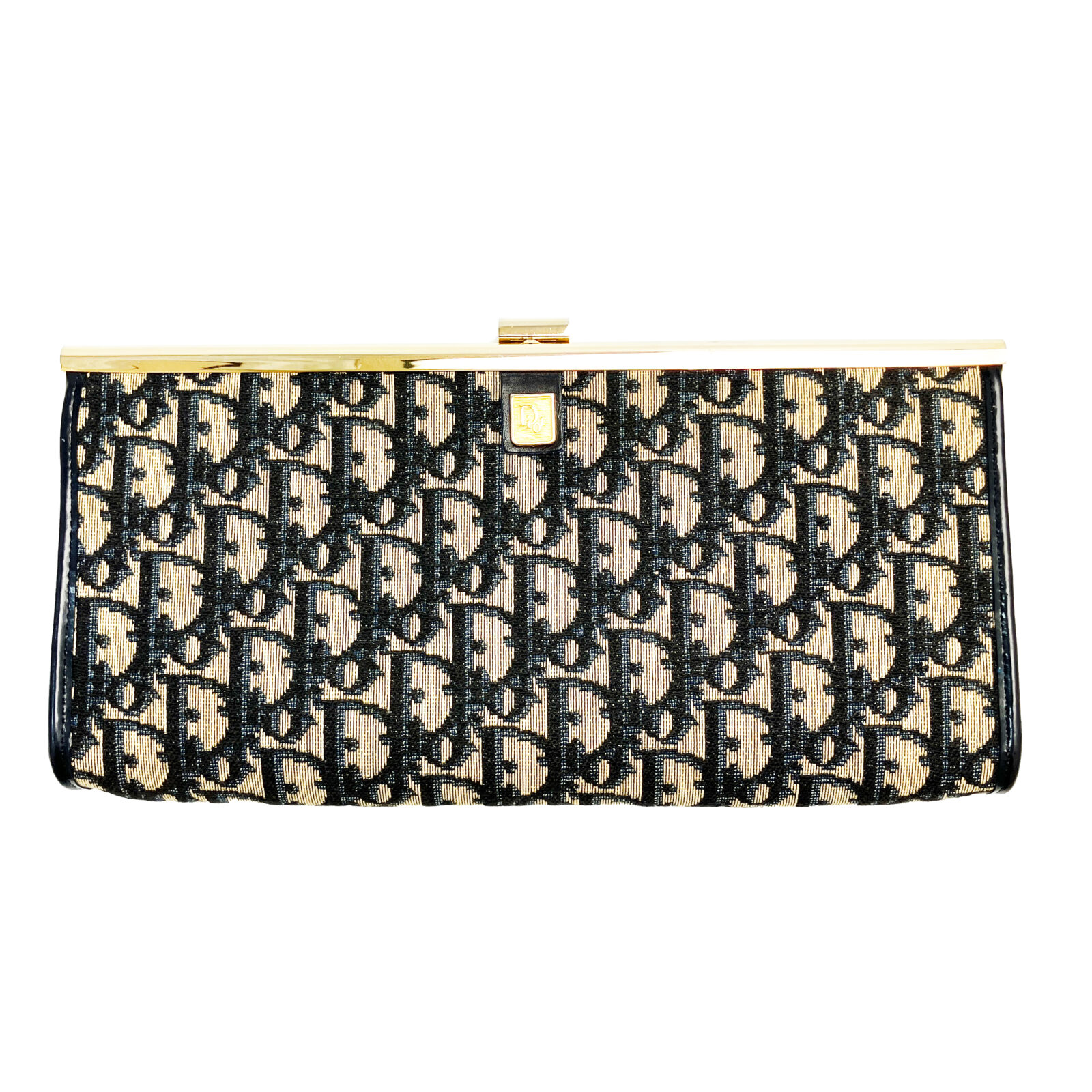 Christian Dior MODELE EXCLUSIF トロッター柄 がま口 クラッチバッグ