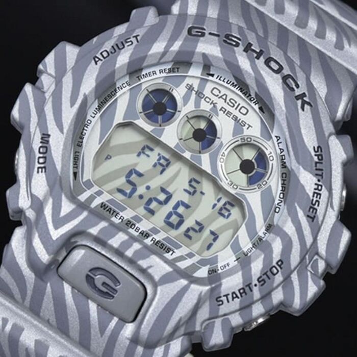 BUY Casio G-Shock Zebra Pattern 200M Sport Watch DW-6900ZB-8