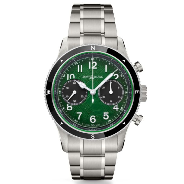 Montblanc 1858 Automatic Chronograph Oxygen Green Dial Stainless