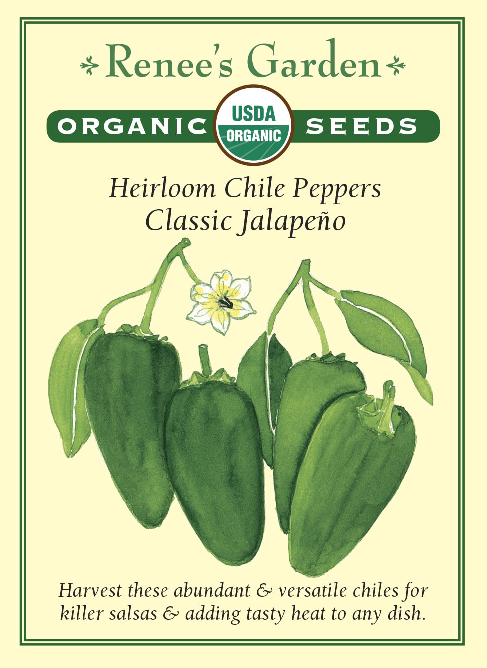 Classic Jalapeño' Heirloom Chile Peppers – Renee's Garden