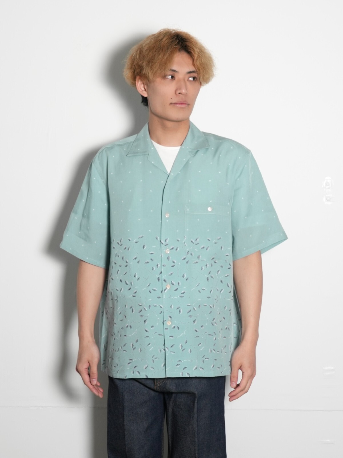 オープンカラーシャツ -ボタニカルプリント- - セブンバイセブン