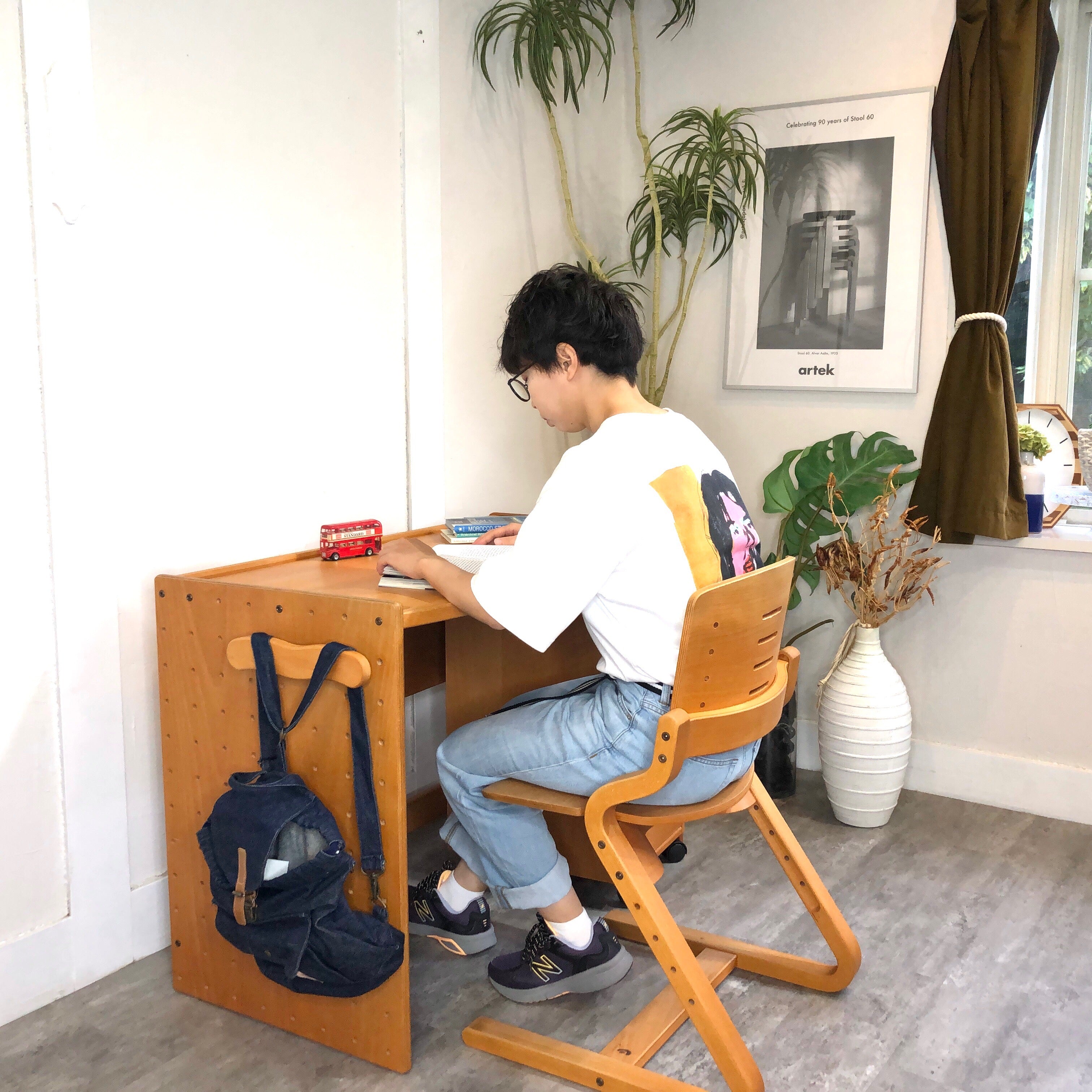 フォルミオ / Formio リノリウム天板 デスク チェア ワゴン 勉強机