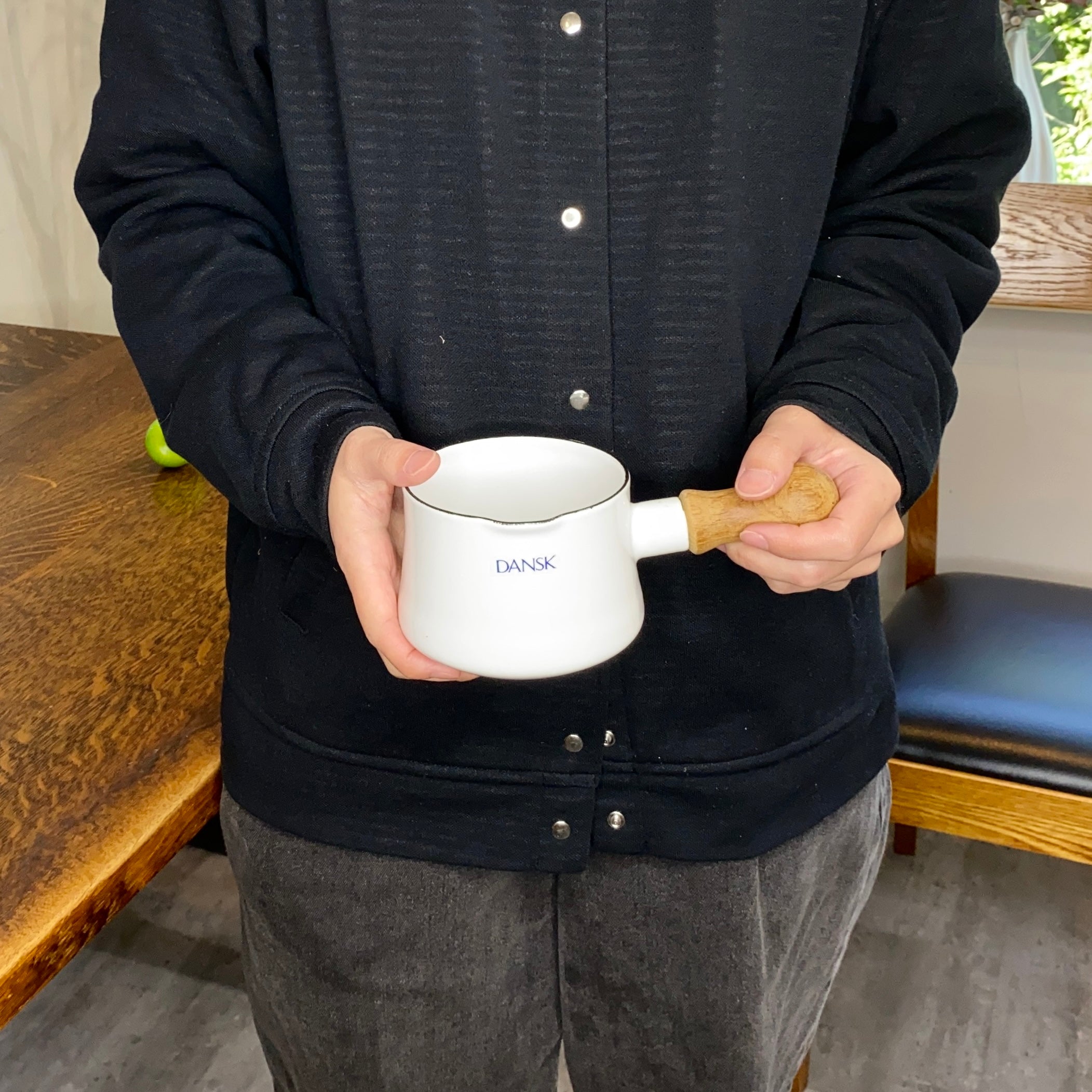 ダンスク / DANSK コペンスタイル ホーロー片手鍋 ミルクパン ホワイト