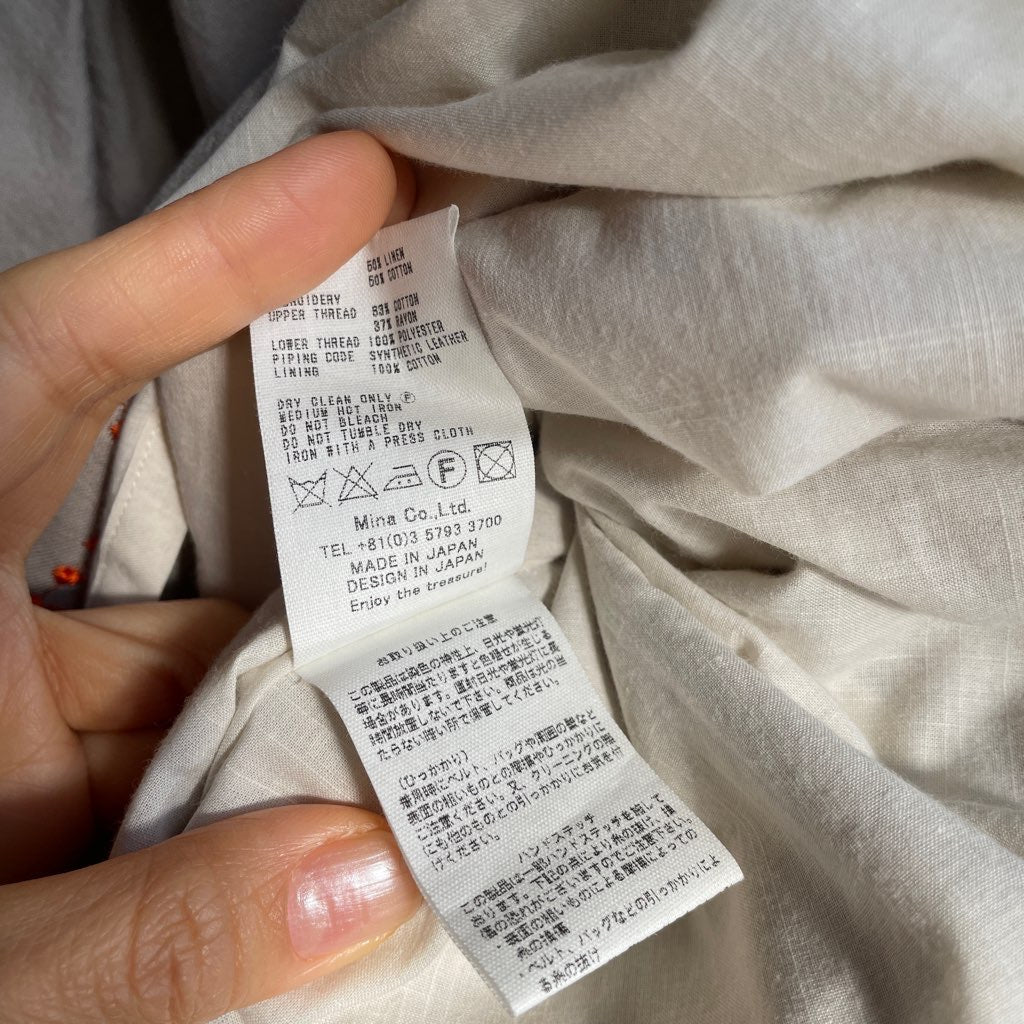 古着】ミナペルホネン / mina perhonen バード / bird プリーツスカート